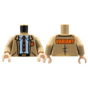 LEGO® Torso Jacket TVA Badge and Buckle