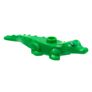 LEGO® Alligator Crocodile Baby Hatchling with Blue Eyes
