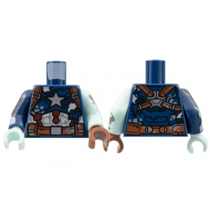 LEGO® Torso Tattered Captain America Amor Pattern