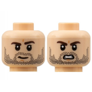LEGO® Mini-Figurine Tête Homme avec 2 Expressions (4J)