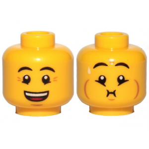 LEGO® Minifigure Head Dual Sided Eyebrows