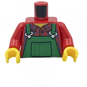 LEGO® Mini-Figurine Torse Salopette Fermier (5Q)