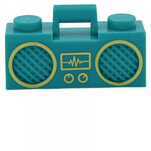 LEGO® Minifigure Utensil Radio Boom Box with Bar Handle