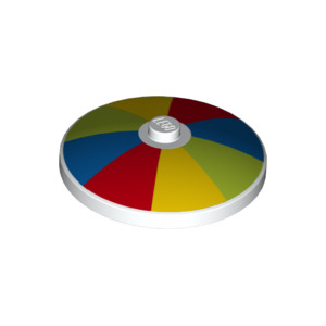 LEGO® Plate Ronde 4x4 Imprimée Multicolors