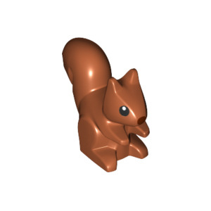 LEGO® Squirrel with Black Eyes White Pupils