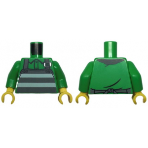 LEGO® Mini-Figurine Torse Salopette Prisonnier (3T)