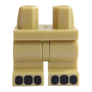 LEGO® Hips and Medium Legs with 6 Black Toes Pattern