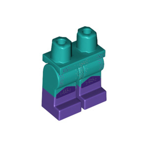 LEGO® Hips and Legs with Dark Purple Boots