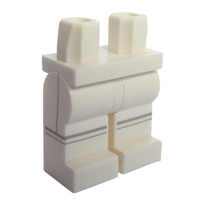 LEGO® Mini-Figurine Jambes Imprimée Liseret Gris (B16)