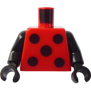 LEGO® Torso with 5 Black Circles Pattern