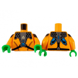 LEGO® Torso Jumpsuit with Pearl Dark Gray Armor Gear Pattern