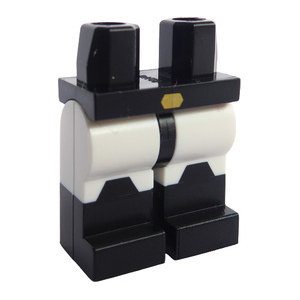 LEGO® Hips and White Legs with Black Gold Buckle