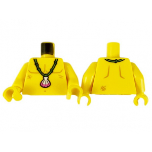 LEGO® Mini-Figurine Torse Nu avec Collier Coquillage (5C)