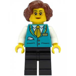 LEGO® Conductress Dark Turquoise Vest Black Legs