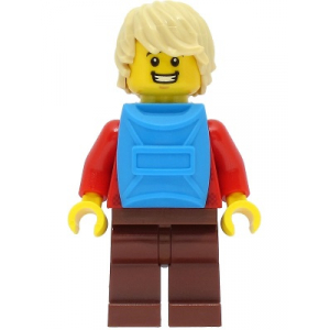 LEGO® Passenger Male Red Plaid Flannel Shirt