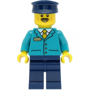 LEGO® Train Driver Male Dark Turquoise Shirt