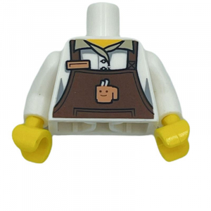 LEGO® Coffee Saleswoman Torso Mini Figure