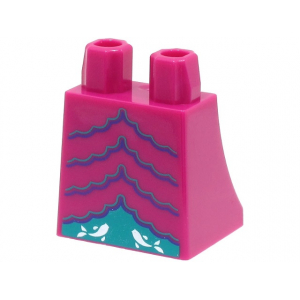 LEGO® Mini-Figurine Robe - Jupe Rose Imprimée