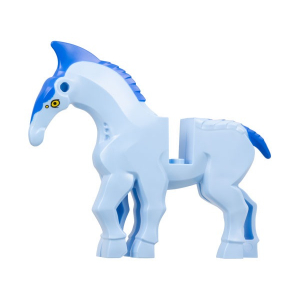 LEGO® Direhorse with Blue Crest Mane and Tail and Yellow Eye