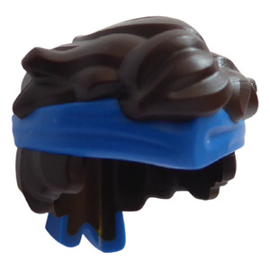LEGO® Minifigure Hair Tousled with Blue Headband Pattern