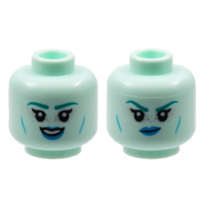 LEGO® Minifigure Head Dual Sided Alien Female Dark Turquoise