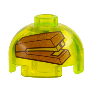 LEGO® Brick Round 2x2 Dome Top with Dark Orange