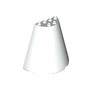 LEGO® Cone Half 8x4x6