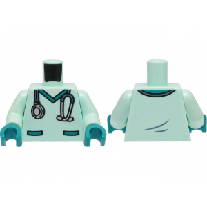 LEGO® Torso Hopital Scubs with Dark Turquoise Pockets and Co