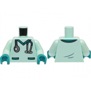 LEGO® Mini-Figurine Torse Imprimé Médecin - Hôpital (3M)