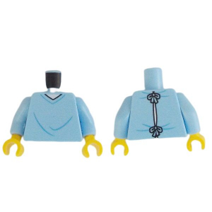 LEGO® Torso Hopital Gown with V-Neck and Wrinkles Pattern