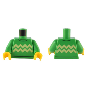 LEGO® Torso Sweater with Tan Zigzag Lines Pattern