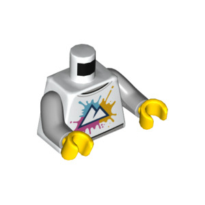 LEGO® Torso Moutains on Medium Azure