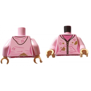LEGO® Torso Female Jacket with Hood and Silver Zipper