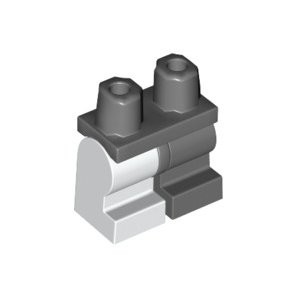 LEGO® Hips and 1 Dark Bluish Gray and 1 White