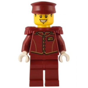 LEGO® Minifigure Tippy Dark Red Uniform
