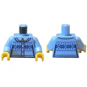 LEGO® Torso Fair Isle Sweater Front and Back