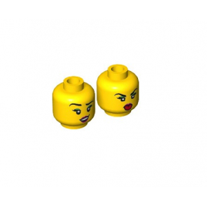 LEGO® Mini-Figurine Tête Femme 2 Expressions (5I)