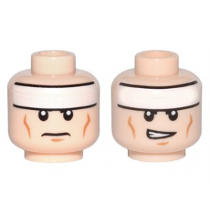 LEGO® Minifigure Head Dual Sided White Headband