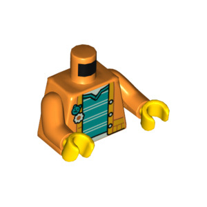 LEGO® Mini-Figurine Torse Veste Orange (6U)