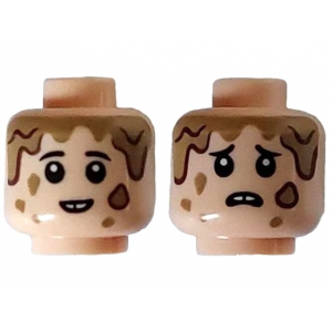 LEGO® Mini-Figurine Tête Homme Deux Expressions (5V)