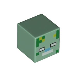 LEGO® Minifigure Head Modified Cube with Pixelated