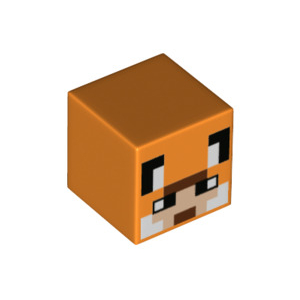LEGO® Minifigure Head Modified Cube with Pixelated