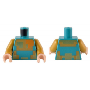 LEGO® Torso Pixelated Gold Medium Nougat