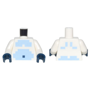 LEGO® Torso Pixelated Bright Light Blue Bare