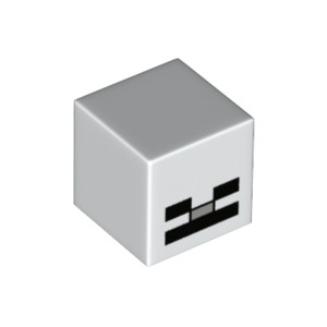 LEGO® Minifigure Head Modified Cube with Pixelated