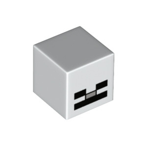 LEGO® Mini-Figurine Minecraft - Tête Cube Pixélisée