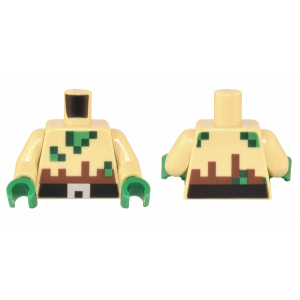 LEGO® Torso Pixelate Ripped Shirt with Green