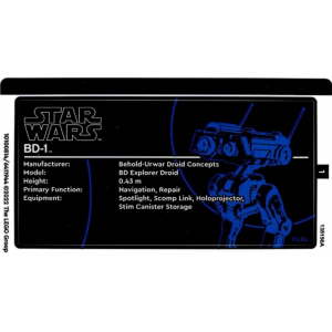 LEGO® Autocollant - Stickers Set 75335 Star-Wars