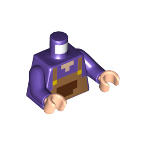 LEGO® Mini-Figurine Torse Minecraft Pixelisé Salopette