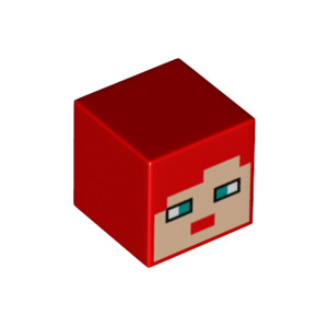 LEGO® Minifigure Head Modified Cube with Pixelated